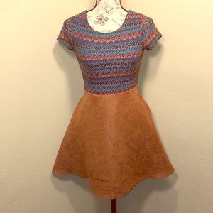 Girl’s Tribal A line Flare Dress